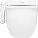 SmartBidet SB-2000WR Electric Bidet Toilet Seat with Heated Seating, Warm Air Dryer, Temperature Control Wash, and Control Panel, Round Seating