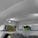 VION R1S Roof Sunshade - Precision Fit, No Sagging, Two Pieces Design, Full Blackout (for Rivian R1S)-Gray