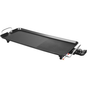 1500W Electric Grill Outdoor BBQ Griddle – Non-Stick Barbecue Grill with 5 Temperature Settings (32-482℉), Large 26.77" Cooking Surface, Tilt Drainage, and Fast Heating for Indoor & Outdoor Use