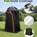 Large Shower Tent, Portable Privacy Tent with Mesh Floor & Carrying Bag, Lightweight & Sturdy, Easy Set Up, Portable Changing Room for Camping & Hiking, Fishing, Beach