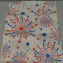 Chlophy 4th of July Table Runner with Embroidered Stars Memorial Day Patriotic Décor Independence Day Americana Table Runner Kitchen Dining Table Decoration (13"x72")