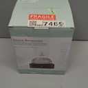 Glass Dome Essential Oil Diffuser with Glass Reservoir & Wood Base-No Plastic, 200ml Ultrasonic Diffuser for Aromatherapy with Timer 7 Color Light Auto-Off for Home Office Yoga Pilates (Yellow)