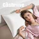 Silk Pillow Cases for Hair and Skin Mulberry Silk Pillowcase Soft Both Sided Natural Silk Pillow Cases with Zipper Beauty Sleep Pillowcase 1 Pack for Gift (Standard, White)