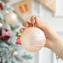 42 Pcs Christmas Ball Ornaments Set Burgundy Army Green Champagne Shatterproof Christmas Tree Decorations Glittering Decorative Hanging Ornament Bulk for Xmas Tree Wreath and Holiday Party Decor