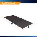 Marcy Fitness Equipment Mat and Floor Protector Compatible for Treadmills, Elliptical, Exercise Bikes, Stationary Cycles and Accessories