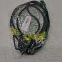 4 Pcs 24 Inch Heavy Duty Carabiner Bungee Cord Outdoor with 190 Lbs Max Break Strength, Black/Yellow Bungee Straps with Upgraded Carabiner Hooks for Luggage Rack, Cargo, Hand Carts, Bike, Camping, etc