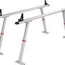 VEVOR Truck Rack with 8 Non-Drilling C-Clamps, 19-34in Adjustable Height Aluminum Ladder Rack for Truck, 800 lbs Capacity Heavy Duty Truck Bed Rack Two-Bar Set for Kayak, Surfboard, Lumber, Ladder