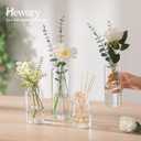 Hewory Glass Bud Vases for Flowers: Set of 20 Modern Small Flower Vases for Centerpieces - Clear Table Decoration for Wedding Party Events Home Decor Floral Arrangement