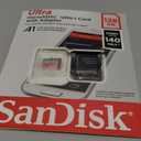 SanDisk 128GB Ultra microSDXC UHS-I Memory Card with Adapter - Up to 140MB/s, C10, U1, Full HD, A1, MicroSD Card - SDSQUAB-128G-GN6MA [New Version]