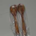 2Pcs Wooden Spoons for Cooking, Natural Premium Teak Wood Spoon & Corner Spoon, Good Grip Large Cooking Spoons Spatula, Heat Resistant Wooden Kitchen Cooking Utensils Set for Nonstick Cookware