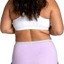 Fruit of the Loom Women's Eversoft Cotton Underwear Multipacks, Tag Free & Breathable, (Blue, XL)