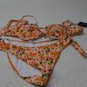 ZAFUL Women High Cut Bikini Sets String Sexy Swimsuit Two Piece Underwire Bathing Suit Brazilian Cheeky Cut Out Cute Swimwear XL
