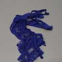 Lilosy Sexy Underwire Cute Push Up Strappy Embroidered Mesh Sheer Lingerie Set See Through Panty Bra (Medium, Bow Royal Blue)