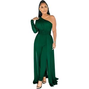 chicyes Women's Jumpsuits Dressy Date Night Rompers Long Sleeve Bodycon Pants Birthday Party Outfits Clothes 3XL
