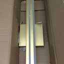 SineRise LED Modern Bathroom Vanity Light Fixtures (16-Inch, 3000K/4000K/6000K, Dimmable), Gold Modern Acrylic Bathroom Wall Lighting Fixtures Over Mirror