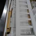 Merax Full Size House Platform Bed with LED Lights, Storage Shelves & Drawers - Bed with Guardrail, Sturdy Pine Wood & MDF Frame, White