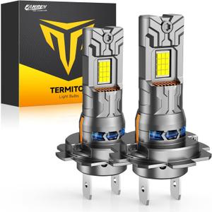 Ursprung  - H7/H7LL Bulbs, 46,000LM 1000% Brighter H7 Power Steering Pump Caps, True 1:1 Mini Design, 6500k Cool White,Plug-and-Play, No Adapter Required - Pack of 2