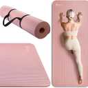 KEEP Extra Thick NBR Yoga Mat for Women & Men, 10mm Thick, 72”x32” Large Exercise Mat with Non-Slip Workout Mat for Yoga, Pilates, Stretching, Meditation – Wide & Cushioned Fitness Mat