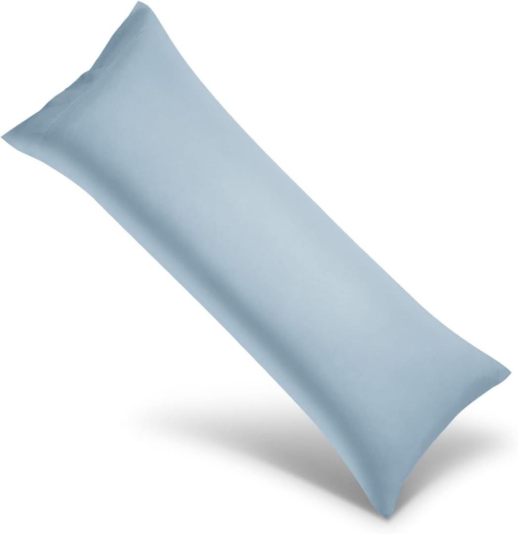 Body Pillow Cases Light Blue 20x54 (Body(20x54), Aqua Blue)