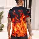 RAISEVERN Unisex Summer T-Shirts Crewneck Cool Short Sleeve Funny Graphic Print Top Casual Tees (L)