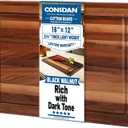 CONSDAN Wood Cutting Board for Kitchen, 16 x 12, USA Grown Solid Black Walnut Hardwood, Edge Grain, Chopping Board, Butcher Block with Juice Groove, Prefinished with Food-Safe Oil, 3/4" Thick