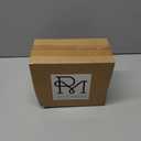 RM ROOMERS Christmas Highland Cow Decor Resin Highland Cow Figurines with Santa Hat Scarf & Tree for Tabletop Shelf Mantel Home Christmas Decoration (Set of 2, 5.39" & 4.48H) (Brown & Red & Green)