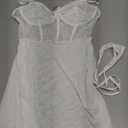 Avidlove Lingerie for Women Lace Babydoll Lingeries Chemise Floral Sleepwear Dress Sheer Outfit S-XXL (Medium, White)