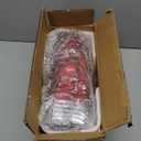 AmeriLite for Chevy GMC FullSize C/K Silverado Sierra Pickup Suburban Crystal Red Smoke Replacement Brake Tail Lights Set - Passenger and Driver Side