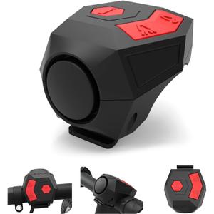 Antfire Electric Bike Horn, 120DB Loud Bike Horn for Adults, USB Rechargeable Bicycle Bell, 2 Sound Modes IP65 Waterproof Bicycle Horn with Alarm for Road Bicycle, Mountain Bike, Scooter