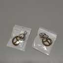 2 x KIYOMIL Keychain Bag Charm for Car,Cute Cookie Key Chains Accessories for Tide Bag(Silver)