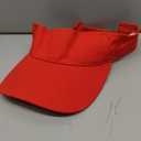 Summer Blank Red Adjustable Visor
 (Red)
