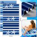 2 Pack Oversized Beach Towel Turtle Starfish Quick Dry Absorbent Bath Pool Towels 72 x 36 Inch Extra Large Ocean Tropical Blanket for Swim Travel Lounge Chair Cover Adult Women Men
