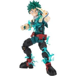 Total Anime Izuku Midoriya - 6.5-Inch Scale Figure with Swappable Faceplates, Alternate Hands, and Energy Effects