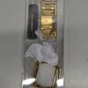 MioHHR Solid Stainless Steel Band Compatible with Apple Watch 38mm(Series 3/2/1) 40mm(Series SE/6/5/4) 41mm(Series 9/8/7) Metal Strap with Soft TPU Case for iWatch Bands for Women and Men, Gold