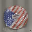 50Pcs 4th of July Paper Plates,4th of July Themed American Flag Patriotic Party Supplies,7inch American Flag Paper Plates,for Patriotic Party Veterans Memorial Day 4th of July Independence Day Decor