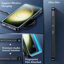 for Galaxy S23 Case Waterproof, 12FT Military Shockproof Built-in Screen Protector IP68 Water Resistance Full-Body Heavy Duty Anti-Scratched Rugged Case, Blue