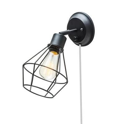 DI Globe 2 In 1 Matte Black CG WLL Sconc