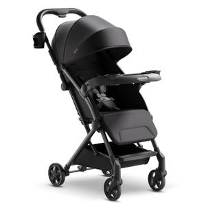 Mompush Lithe V2 Lightweight Travel Stroller, Compact Foldable Baby Stroller with Travel Bag, One-Hand Fold Stroller, Snack Tray, Mechanical Recline Seat, Airplane-Ready, UPF 50+ Canopy & Rain Cover