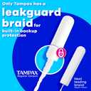 Tampax Pearl Tampons for Women, with LeakGuard Braid, Light Absorbency, Unscented, 36 Count