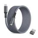 Basesailor for New iPhone 17 Air Pro Max Car Charger Cable 6.6FT with USB C Adapter,60W Type C Fast Charging Power Cord for Apple iPhone 17e 16 15 Plus,Carplay,iPad 10 Mini 7,Samsung Galaxy S26 S25 (Grey)