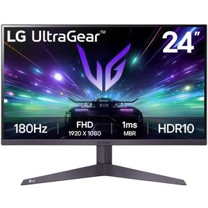 LG 24GS50F-B 24-inch FHD (1920 x 1080) Ultragear Gaming Monitor with 180Hz, 1ms MBR, HDR10, AMD FreeSync, HDMI, DisplayPort, 3-Side Virtually Borderless Design, Black