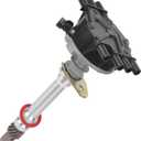 High Performance Ignition Distributor with Cap & Rotor Compatible with Chevy GMC Pickup Truck 4.3L V6 Vortec 1996-2007, OEM 12570426 1103417 1104078 1103976 1103917 12598210 01104078 93441559