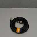 Tisino Female XLR to 1/4 (6.35mm) TS Mono Jack Unbalanced Microphone Cable Mic Cord for Dynamic Microphone - 25 FT/8 Meters