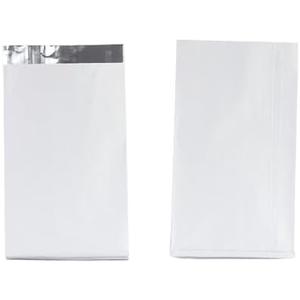 Foil Hamburger Wrappers,Aluminium Foil Lined Bags Storage Temperature, Perfect for Sandwiches,BBQ,Hot Dog,Kraft Food Wrapping Paper Sheets for Picnic,Festival (White, Medium(Pack of 100))