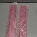 Clear Acrylic Mahjong Racks with Pushers - 17.5" Scalloped Clear Mahjong Tile Holders Set of 4, Premium All-in-One Magnetic Pusher Racks for American Mahjong, Durable Acrylic (Not Plastic) (PINK)