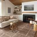 Loloi Angela Rose Amira Collection, Khaki & Ivory, 7'-10" x 10' Area Rug  Extra Plush Moroccan Rugs for Living Room Bedroom Entryway & Hallway No Shed High Traffic Area Home Decor Rug
