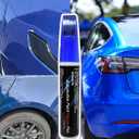 SYOAUTO Blue Touch Up Paint for Tesla Model Y 3 X S Car Touch Up Paint Pen 0.4 oz Automotive Scratch Repair Pen Brush and Tip 2 in 1 Pen (Deep Blue Metallic PPSB)