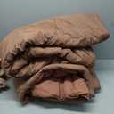MONBIX, Pink bedding size 100×100in, 3 pillow cases size 38"L×20"W (2 pink and 1 red) blanket size 88×80