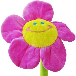 Stuffed Artifical Flower,Plush Sunflower Bouquet with Bendable Stems, Stuffed Flower Home Decoration for Wedding Party Birthday Christmas (18 Inch, Purple)