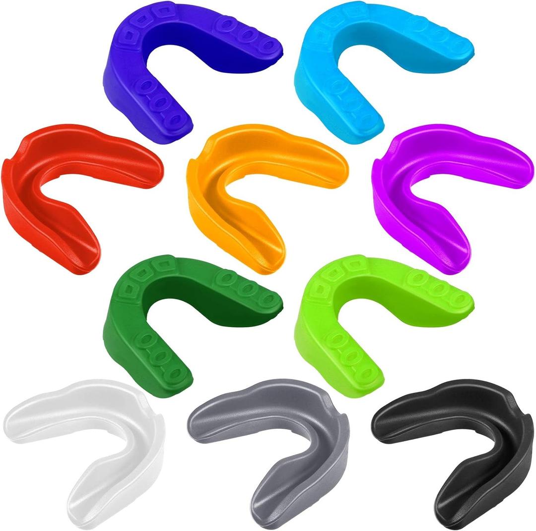 Sport Mouth Guards Gum Teeth Armor Game Guard for Boxing Basketball Football Hockey Karate Basketball Rugby Match (Mixed Color)